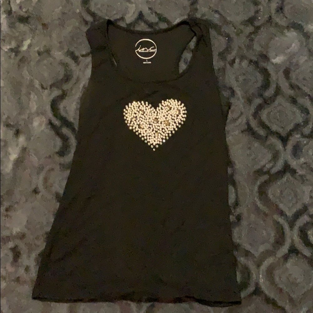 INC racer back sleeveless t shirt size large